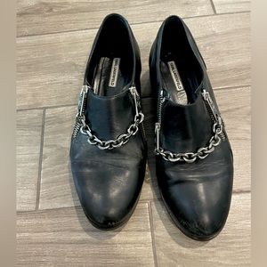 Karl Lagerfeld Double Zip Garconne Shoe in Black - Good Condition